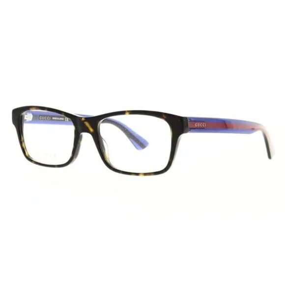 NEW GUCCI SQUARE EYEGLASSES GUCCI HAVANA CLEAR EYEWEAR